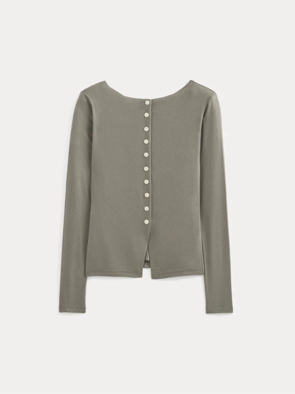Everlane Button Up Top in Butterluxe in Taupe